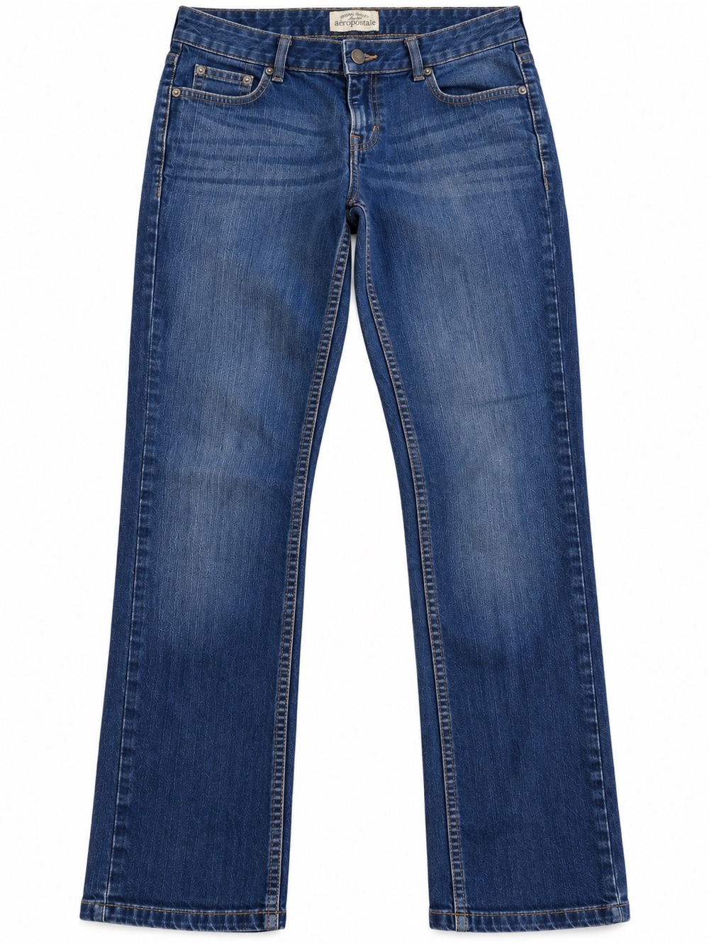 Aeropostale Bayla Skinny Curvy Jeans Womens 5/6 Short Y2K 2010 Dark Wash Denim